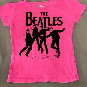 The Beatles P.S. I Love You Hot Pink Kids 5T  T-Shirt